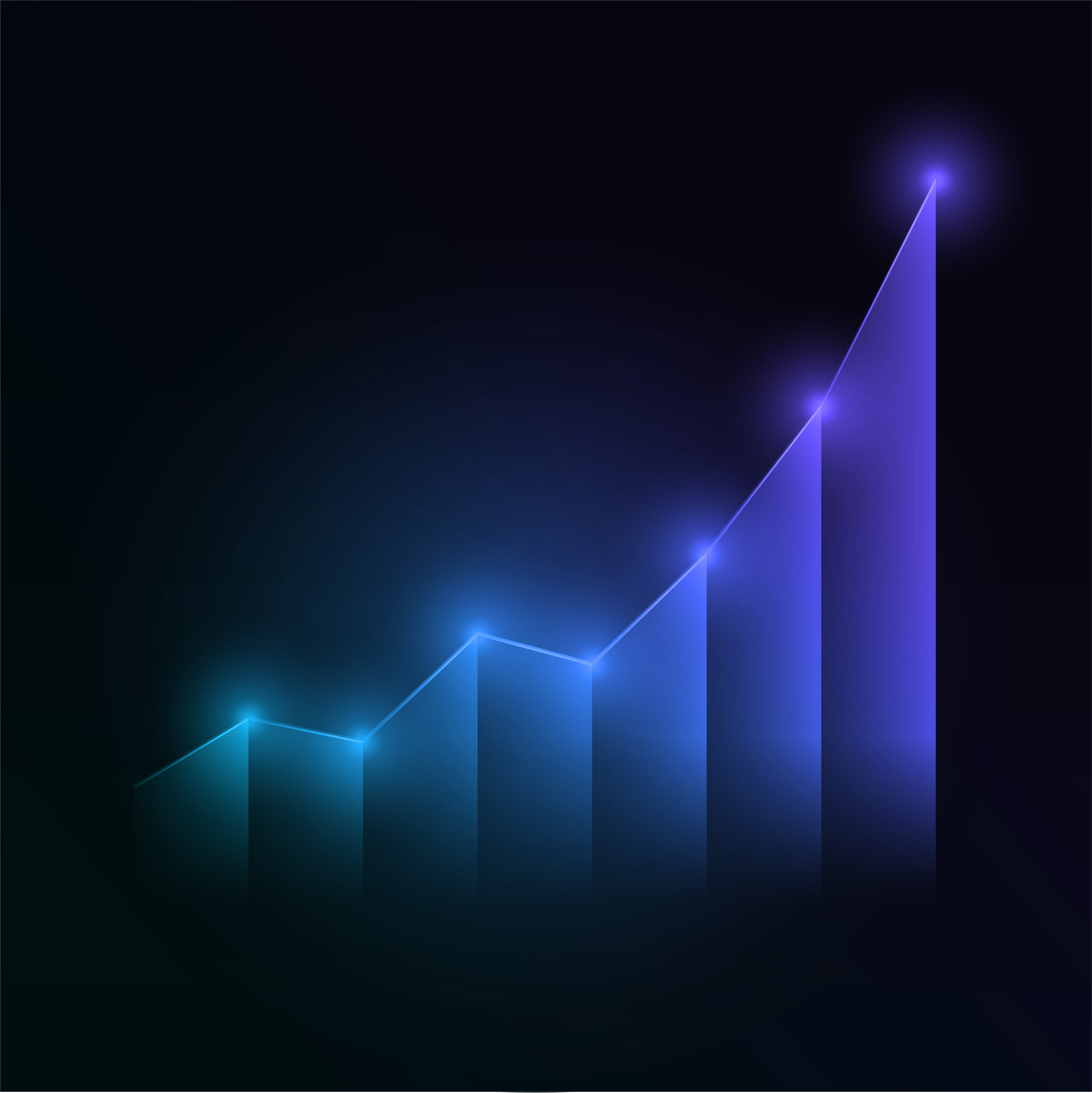 Animated growth chart visual